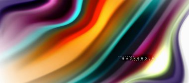 Sıvı sıvı karıştırma renkler konsepti üzerine açık gri renkli, eğri akışı, trendy soyut düzeni şablonu iş veya teknoloji sunu veya web broşür kapak için duvar kağıdı