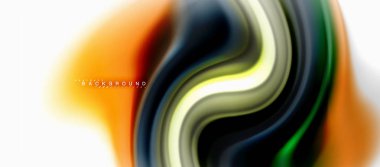 Sıvı sıvı karıştırma renkler konsepti üzerine açık gri renkli, eğri akışı, trendy soyut düzeni şablonu iş veya teknoloji sunu veya web broşür kapak için duvar kağıdı