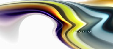 Sıvı sıvı karıştırma renkler konsepti üzerine açık gri renkli, eğri akışı, trendy soyut düzeni şablonu iş veya teknoloji sunu veya web broşür kapak için duvar kağıdı