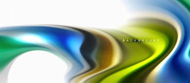 Sıvı sıvı karıştırma renkler konsepti üzerine açık gri renkli, eğri akışı, trendy soyut düzeni şablonu iş veya teknoloji sunu veya web broşür kapak için duvar kağıdı