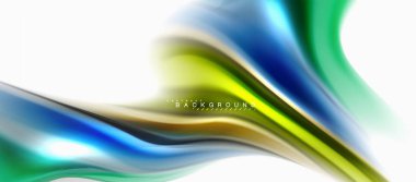 Sıvı sıvı karıştırma renkler konsepti üzerine açık gri renkli, eğri akışı, trendy soyut düzeni şablonu iş veya teknoloji sunu veya web broşür kapak için duvar kağıdı