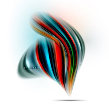 Sıvı sıvı karıştırma renkler konsepti üzerine açık gri renkli, dalga ve girdap eğrisi akışı satır, trendy soyut düzeni şablonu iş sunumu, app duvar kağıdı başlık sayfası, poster veya duvar kağıdı için