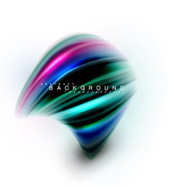 Sıvı sıvı karıştırma renkler konsepti üzerine açık gri renkli, dalga ve girdap eğrisi akışı satır, trendy soyut düzeni şablonu iş sunumu, app duvar kağıdı başlık sayfası, poster veya duvar kağıdı için