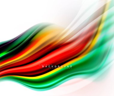 Sıvı sıvı karıştırma renkler konsepti üzerine açık gri renkli, dalga ve girdap eğrisi akışı satır, trendy soyut düzeni şablonu iş sunumu, app duvar kağıdı başlık sayfası, poster veya duvar kağıdı için