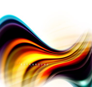 Sıvı sıvı karıştırma renkler konsepti üzerine açık gri renkli, dalga ve girdap eğrisi akışı satır, trendy soyut düzeni şablonu iş sunumu, app duvar kağıdı başlık sayfası, poster veya duvar kağıdı için