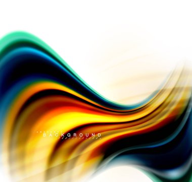 Sıvı sıvı karıştırma renkler konsepti üzerine açık gri renkli, dalga ve girdap eğrisi akışı satır, trendy soyut düzeni şablonu iş sunumu, app duvar kağıdı başlık sayfası, poster veya duvar kağıdı için