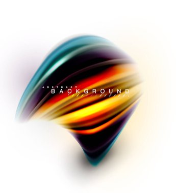 Sıvı sıvı karıştırma renkler konsepti üzerine açık gri renkli, dalga ve girdap eğrisi akışı satır, trendy soyut düzeni şablonu iş sunumu, app duvar kağıdı başlık sayfası, poster veya duvar kağıdı için