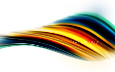 Sıvı sıvı karıştırma renkler konsepti üzerine açık gri renkli, dalga ve girdap eğrisi akışı satır, trendy soyut düzeni şablonu iş sunumu, app duvar kağıdı başlık sayfası, poster veya duvar kağıdı için