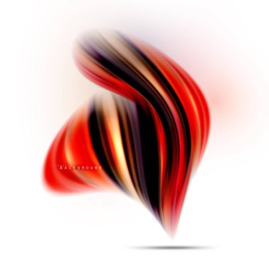 Sıvı sıvı karıştırma renkler konsepti üzerine açık gri renkli, dalga ve girdap eğrisi akışı satır, trendy soyut düzeni şablonu iş sunumu, app duvar kağıdı başlık sayfası, poster veya duvar kağıdı için