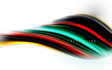 Sıvı sıvı karıştırma renkler konsepti üzerine açık gri renkli, dalga ve girdap eğrisi akışı satır, trendy soyut düzeni şablonu iş sunumu, app duvar kağıdı başlık sayfası, poster veya duvar kağıdı için