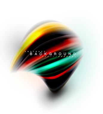 Sıvı sıvı karıştırma renkler konsepti üzerine açık gri renkli, dalga ve girdap eğrisi akışı satır, trendy soyut düzeni şablonu iş sunumu, app duvar kağıdı başlık sayfası, poster veya duvar kağıdı için