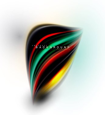 Sıvı sıvı karıştırma renkler konsepti üzerine açık gri renkli, dalga ve girdap eğrisi akışı satır, trendy soyut düzeni şablonu iş sunumu, app duvar kağıdı başlık sayfası, poster veya duvar kağıdı için