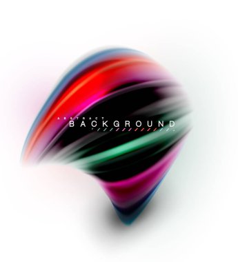 Sıvı sıvı karıştırma renkler konsepti üzerine açık gri renkli, dalga ve girdap eğrisi akışı satır, trendy soyut düzeni şablonu iş sunumu, app duvar kağıdı başlık sayfası, poster veya duvar kağıdı için