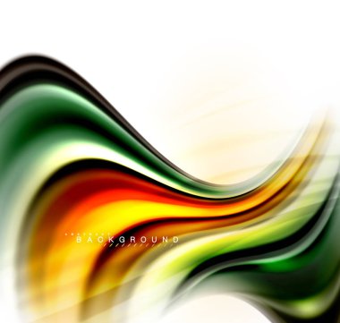 Sıvı sıvı karıştırma renkler konsepti üzerine açık gri renkli, dalga ve girdap eğrisi akışı satır, trendy soyut düzeni şablonu iş sunumu, app duvar kağıdı başlık sayfası, poster veya duvar kağıdı için