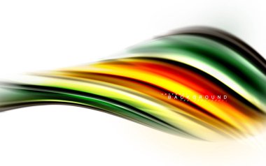 Sıvı sıvı karıştırma renkler konsepti üzerine açık gri renkli, dalga ve girdap eğrisi akışı satır, trendy soyut düzeni şablonu iş sunumu, app duvar kağıdı başlık sayfası, poster veya duvar kağıdı için