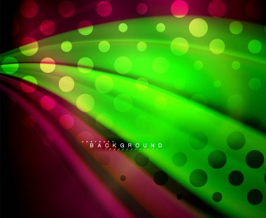 Neon holografik sıvı renkli dalga web, duvar kağıdı, desen, doku ve arka plan için