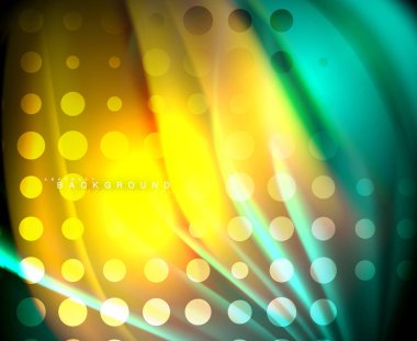 Neon holografik sıvı renkli dalga web, duvar kağıdı, desen, doku ve arka plan için