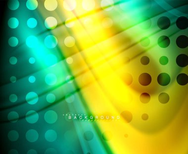 Neon holografik sıvı renkli dalga web, duvar kağıdı, desen, doku ve arka plan için