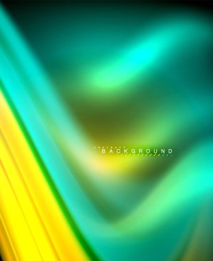 Neon holografik sıvı renkli dalga web, duvar kağıdı, desen, doku ve arka plan için