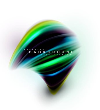 Sıvı sıvı karıştırma renkler konsepti üzerine açık gri renkli, dalga ve girdap eğrisi akışı satır, trendy soyut düzeni şablonu iş sunumu, app duvar kağıdı başlık sayfası, poster veya duvar kağıdı için