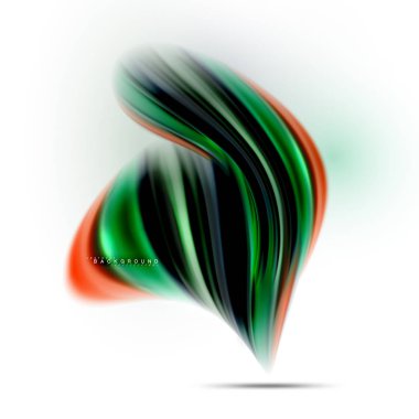 Sıvı sıvı karıştırma renkler konsepti üzerine açık gri renkli, dalga ve girdap eğrisi akışı satır, trendy soyut düzeni şablonu iş sunumu, app duvar kağıdı başlık sayfası, poster veya duvar kağıdı için