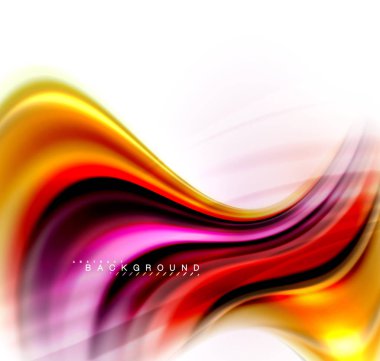 Sıvı sıvı karıştırma renkler konsepti üzerine açık gri renkli, dalga ve girdap eğrisi akışı satır, trendy soyut düzeni şablonu iş sunumu, app duvar kağıdı başlık sayfası, poster veya duvar kağıdı için