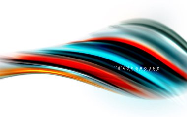 Sıvı sıvı karıştırma renkler konsepti üzerine açık gri renkli, dalga ve girdap eğrisi akışı satır, trendy soyut düzeni şablonu iş sunumu, app duvar kağıdı başlık sayfası, poster veya duvar kağıdı için