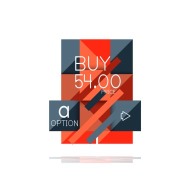 Kare seçeneğinin Infographic afiş. Bilgi ve veri görselleştirme, geometrik tasarım