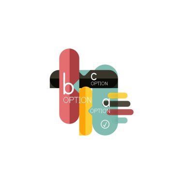 Özet satırları geometrik Infographic layoutabstract satırları geometrik Infographic düzeni, veri görselleştirme tasarım, seçeneği adım adım programı, web kutusu