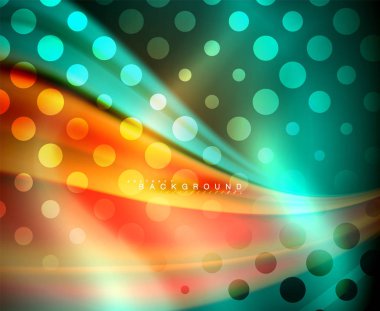 Neon holografik sıvı renkli dalga web, duvar kağıdı, desen, doku ve arka plan için