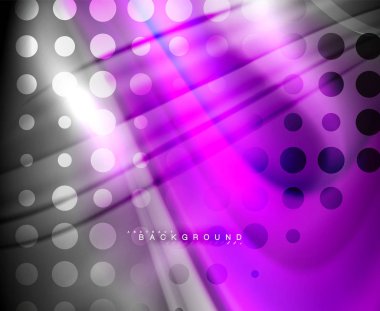 Neon holografik sıvı renkli dalga web, duvar kağıdı, desen, doku ve arka plan için