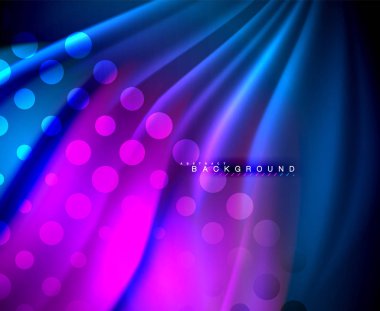 Neon holografik sıvı renkli dalga web, duvar kağıdı, desen, doku ve arka plan için