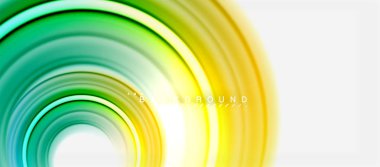 Gökkuşağı sıvı renkli arka plan - girdap ve daireler, bükülmüş sıvı renkler, renkli mermer veya plastik dalgalı doku zemin, çok renkli şablonu için iş veya teknoloji