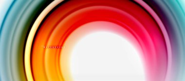 Gökkuşağı sıvı renkli arka plan - girdap ve daireler, bükülmüş sıvı renkler, renkli mermer veya plastik dalgalı doku zemin, çok renkli şablonu için iş veya teknoloji