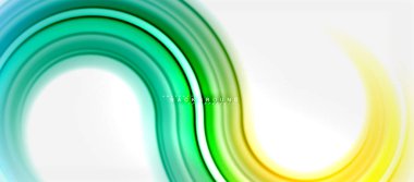 Gökkuşağı sıvı renkli arka plan - girdap ve daireler, bükülmüş sıvı renkler, renkli mermer veya plastik dalgalı doku zemin, çok renkli şablonu için iş veya teknoloji