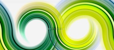 Gökkuşağı sıvı renkli arka plan - girdap ve daireler, bükülmüş sıvı renkler, renkli mermer veya plastik dalgalı doku zemin, çok renkli şablonu için iş veya teknoloji