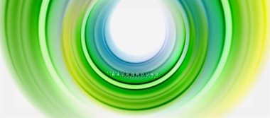 Gökkuşağı sıvı renkli arka plan - girdap ve daireler, bükülmüş sıvı renkler, renkli mermer veya plastik dalgalı doku zemin, çok renkli şablonu için iş veya teknoloji