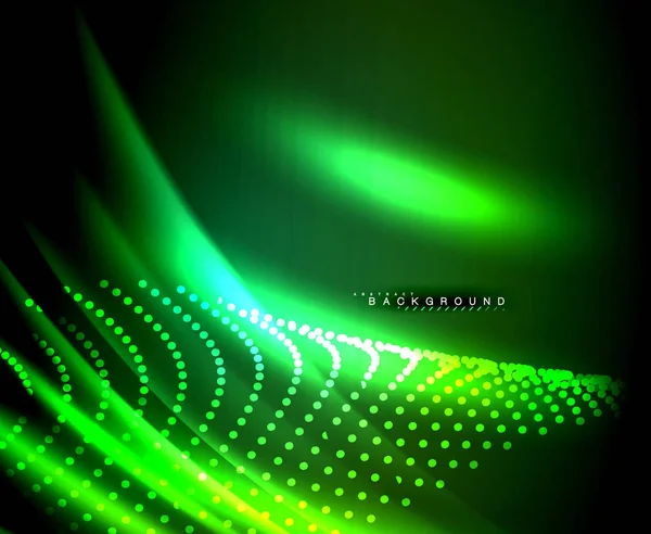 Neon parlayan techno hatları, yüksek teknoloji fütüristik arka plan şablonu kare şekilleri ile