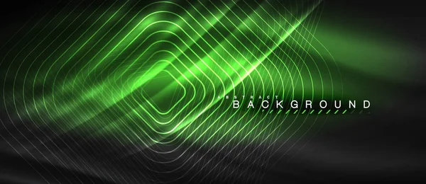 Neon parlayan çizgiler, sihirli enerji uzay ışığı konsepti, soyut arka plan duvar kağıdı tasarımı