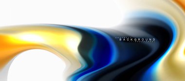 Sıvı sıvı karıştırma renkler konsepti üzerine açık gri renkli, eğri akışı, trendy soyut düzeni şablonu iş veya teknoloji sunu veya web broşür kapak için duvar kağıdı