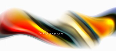 Sıvı sıvı karıştırma renkler konsepti üzerine açık gri renkli, eğri akışı, trendy soyut düzeni şablonu iş veya teknoloji sunu veya web broşür kapak için duvar kağıdı