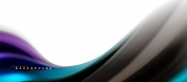 Sıvı sıvı karıştırma renkler konsepti üzerine açık gri renkli, eğri akışı, trendy soyut düzeni şablonu iş veya teknoloji sunu veya web broşür kapak için duvar kağıdı