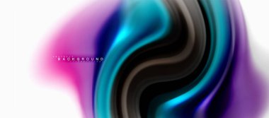 Sıvı sıvı karıştırma renkler konsepti üzerine açık gri renkli, eğri akışı, trendy soyut düzeni şablonu iş veya teknoloji sunu veya web broşür kapak için duvar kağıdı