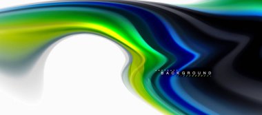 Sıvı sıvı karıştırma renkler konsepti üzerine açık gri renkli, eğri akışı, trendy soyut düzeni şablonu iş veya teknoloji sunu veya web broşür kapak için duvar kağıdı