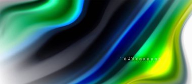 Sıvı sıvı karıştırma renkler konsepti üzerine açık gri renkli, eğri akışı, trendy soyut düzeni şablonu iş veya teknoloji sunu veya web broşür kapak için duvar kağıdı