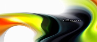 Sıvı sıvı karıştırma konsepti üzerine açık gri renkli, eğri akışı, iş veya teknoloji sunu veya web broşür kapak, duvar kağıdı için trendy soyut düzeni şablonu renkleri. Vektör çizim