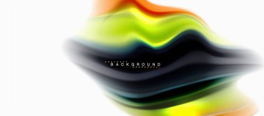 Sıvı sıvı karıştırma renkler konsepti üzerine açık gri renkli, eğri akışı, trendy soyut düzeni şablonu iş veya teknoloji sunu veya web broşür kapak için duvar kağıdı