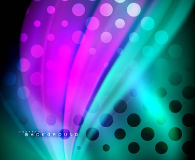 Neon holografik sıvı renkli dalga web, duvar kağıdı, desen, doku ve arka plan için