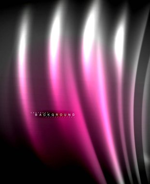 Neon parlayan techno hatları, yüksek teknoloji fütüristik arka plan şablonu kare şekilleri ile