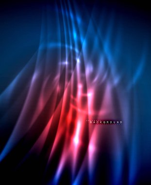 Neon parlayan techno hatları, yüksek teknoloji fütüristik arka plan şablonu kare şekilleri ile